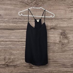 ⭐️J. Crew Black Camisole Top with Spaghetti Straps Size 6